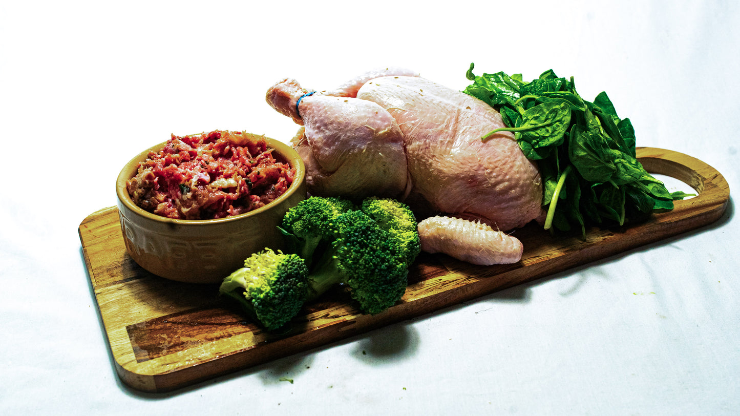 Raw Dog Food Chicken, Broccoli & Spinach