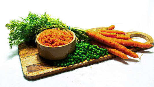 Raw Dog Food Carrots & Peas
